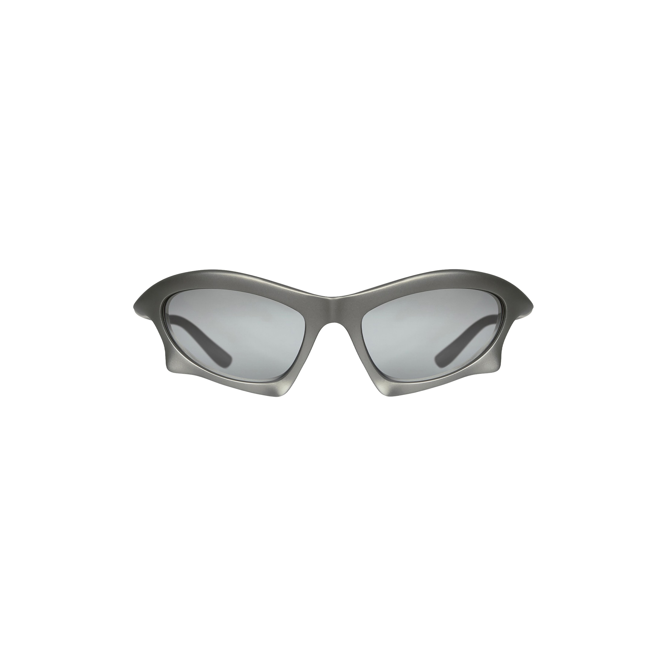 Bat Rectangle Sunglasses in Silver - Image 1